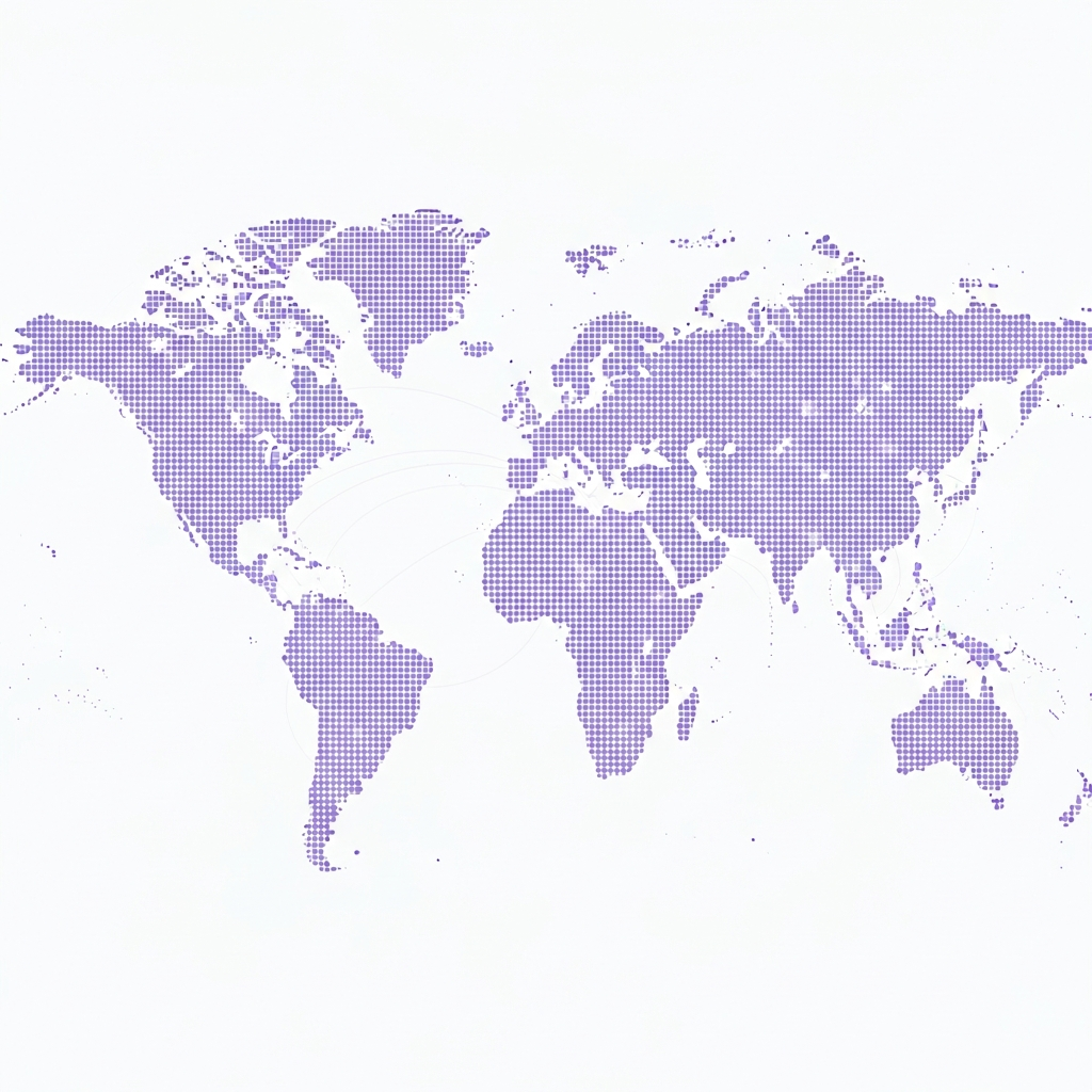 Global synthetic consumer research coverage map spanning over 100 countries